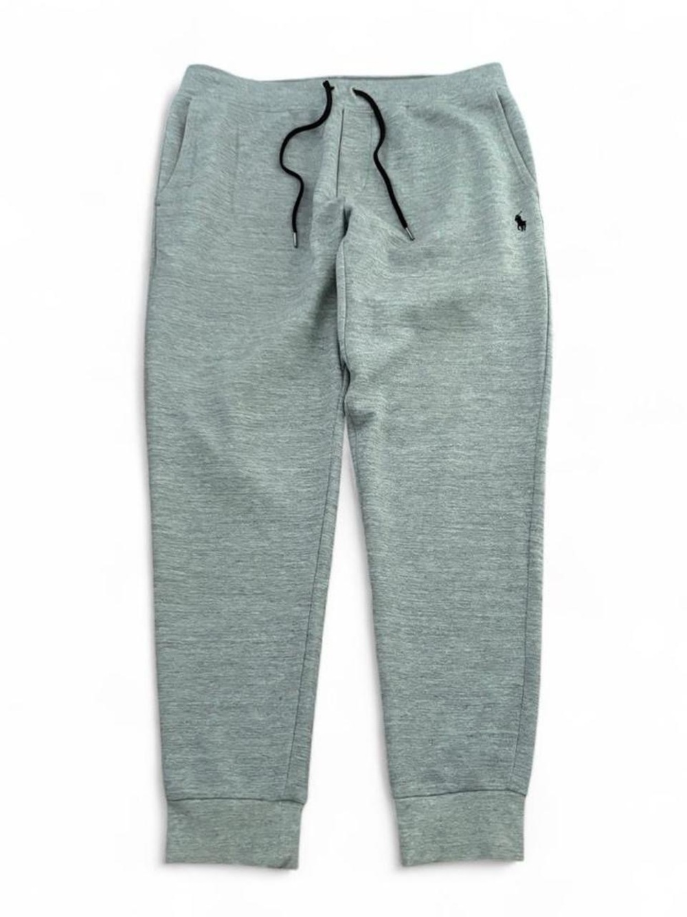 Polo Ralph Lauren Pants Mens Large Gray Joggers Double Knit Tech Fleece Preppy